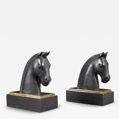 Stallion Horse Head Bookends