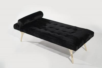 Stamford Modern Crescent Daybed in Polished Brass by Stamford Modern