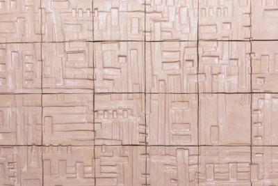 Stan Bitters One of a Kind Large Stan Bitters Ceramic Mural USA 2017