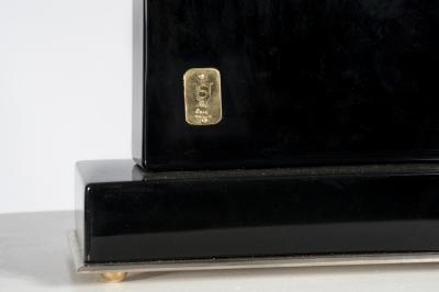 Stan Usel Pair of Table Lamps Black Resin and Pyrite by Stan Usel