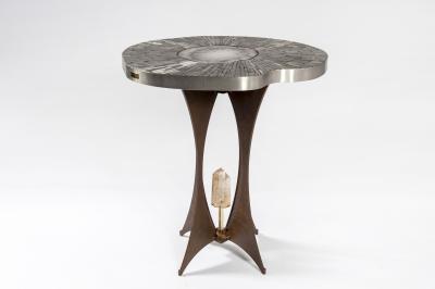 Stan Usel Pair of pedestale Tables by Stan Usel