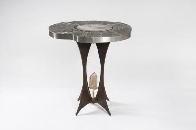 Stan Usel Pair of pedestale Tables by Stan Usel