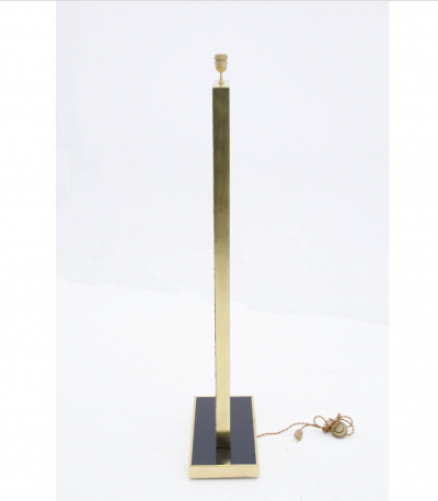 Stan Usel Unique floor lamp in mosaic brass by Stan Usel