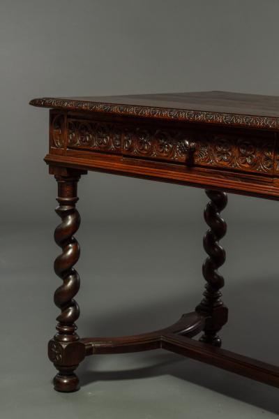 Stand Alone English Desk with Barley Twist Legs