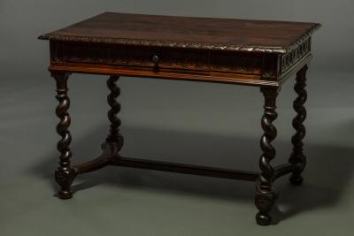 Stand Alone English Desk with Barley Twist Legs