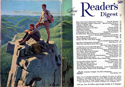 Stanley W Galli Above It All Two Young Men on Mountain Top Martin Luther King Issue