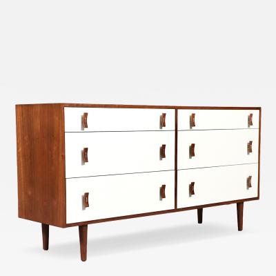 Stanley Young California Modern 6 Drawer Two Tone Lacquered Dresser by Stanley Young