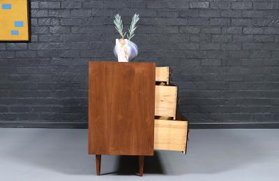 Stanley Young California Modern Two Tone Black Lacquered Dresser by Stanley Young