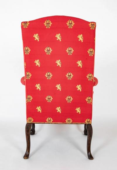 Stately George II Wing Chair with Ball Claw Knees
