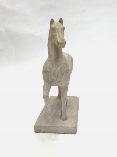 Statuette of a flayed horse after Gericault studio plaster France circa 1860