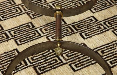 Steel Brass Coffee Table
