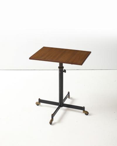 Steel Brass and Formica Side Table by Ignazio Gardella Italy c 1950