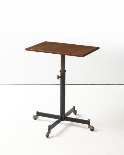 Steel Brass and Formica Side Table by Ignazio Gardella Italy c 1950