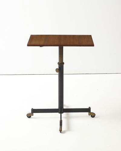 Steel Brass and Formica Side Table by Ignazio Gardella Italy c 1950