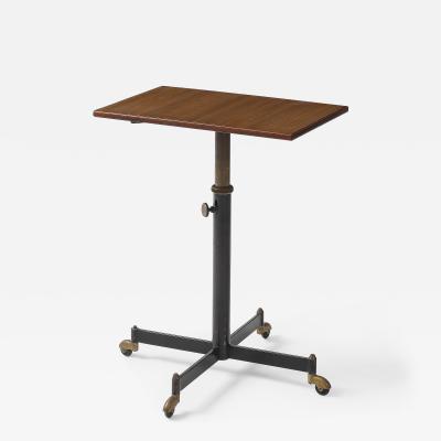 Steel Brass and Formica Side Table by Ignazio Gardella Italy c 1950