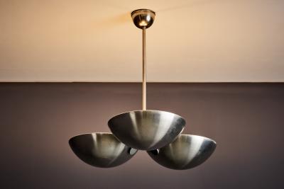 Steel Pendant Lamp Art Deco Germany 1930s