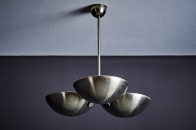 Steel Pendant Lamp Art Deco Germany 1930s