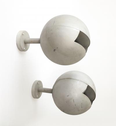 Steel Wall Sconces Sweden c 1970