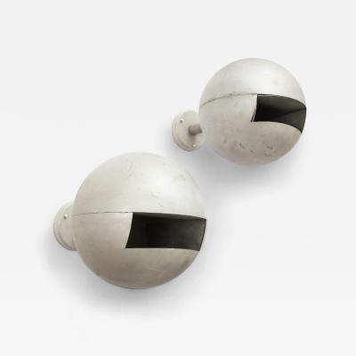 Steel Wall Sconces Sweden c 1970