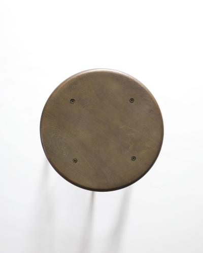 Steel and Brushed Aluminum Stool United States 20th C