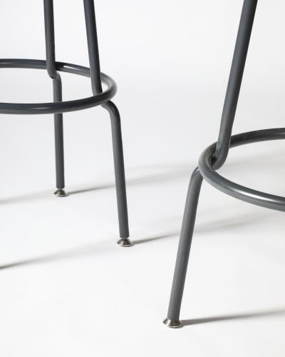 Steel and Brushed Aluminum Stool United States 20th C