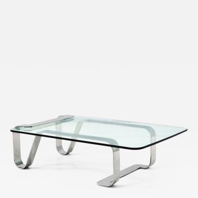 Steel and Glass Odyssey Coffee Table by Gary Gutterman 1970