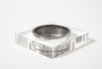Steel and Lucite Vide Poche