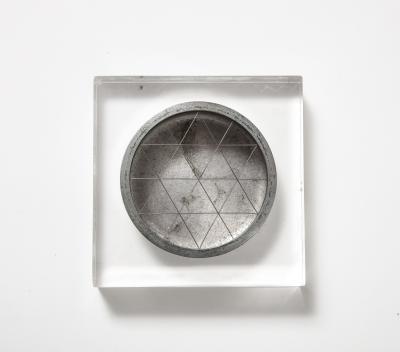 Steel and Lucite Vide Poche