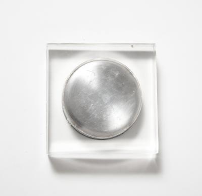 Steel and Lucite Vide Poche