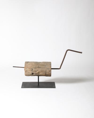 Steel and Wood Sculpture