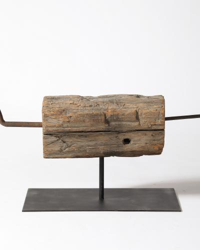 Steel and Wood Sculpture
