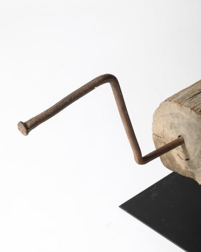Steel and Wood Sculpture