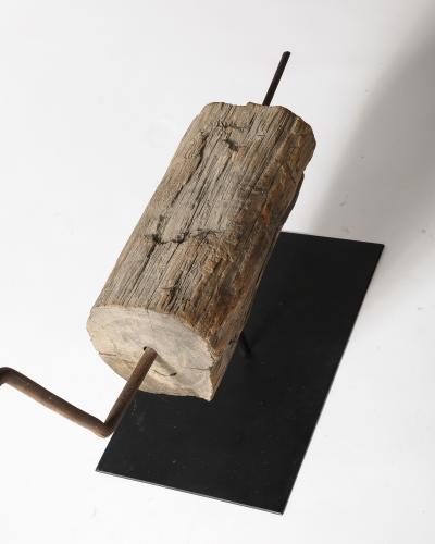 Steel and Wood Sculpture