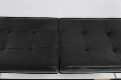 Steelcase Co Bench in Chrome and Leather by Steelcase