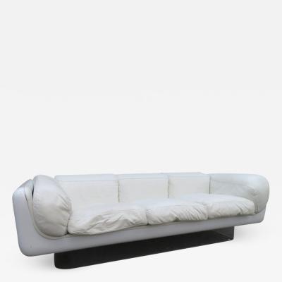 Steelcase Co Fabulous Steelcase Fiberglass Leather Space Age Modern Sofa William Andrus