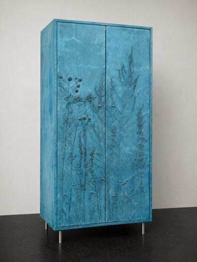 Stefan Buxbaum BLUE MEADOW tall concrete cabinet