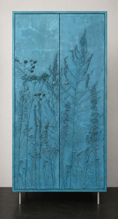 Stefan Buxbaum BLUE MEADOW tall concrete cabinet