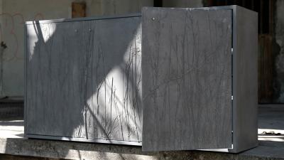 Stefan Buxbaum FOREST COAT cast concrete cabinet
