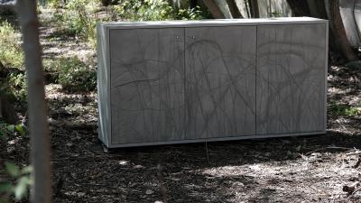 Stefan Buxbaum MORA BLACKBERRY THICKET concrete sideboard