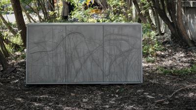 Stefan Buxbaum MORA BLACKBERRY THICKET concrete sideboard