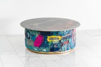 Stefan Rurak Concrete and Steel Low Table No 9 USA