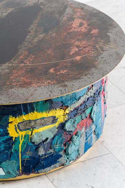 Stefan Rurak Concrete and Steel Low Table No 9 USA