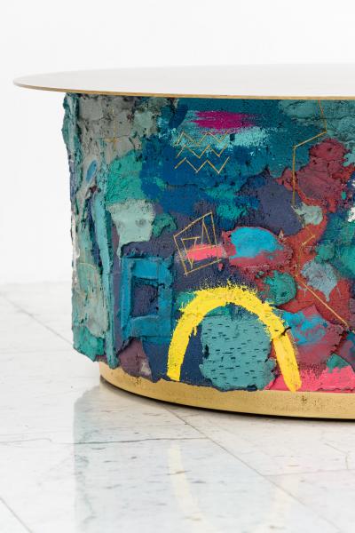 Stefan Rurak Concrete and Steel Low Table No 9 USA