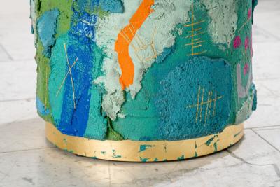 Stefan Rurak Stefan Rurak Action Series Concrete and Brass Occasional Table USA 2023