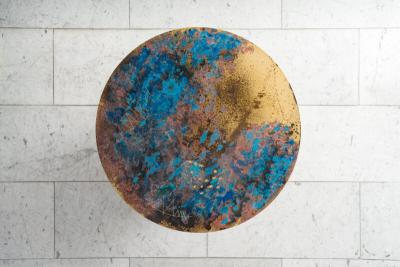 Stefan Rurak Stefan Rurak Action Series Concrete and Brass Occasional Table USA 2023