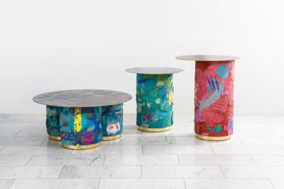 Stefan Rurak Stefan Rurak Action Series Concrete and Brass Occasional Table USA 2023