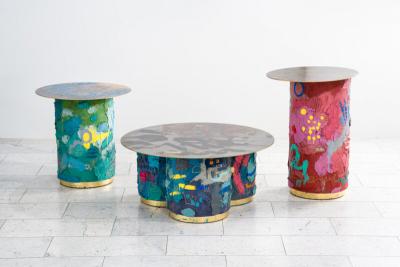 Stefan Rurak Stefan Rurak Action Series Concrete and Brass Occasional Table USA 2023