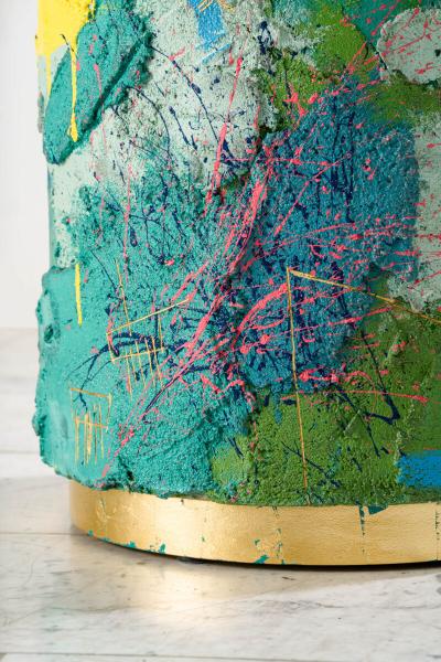 Stefan Rurak Stefan Rurak Action Series Concrete and Brass Occasional Table USA 2023