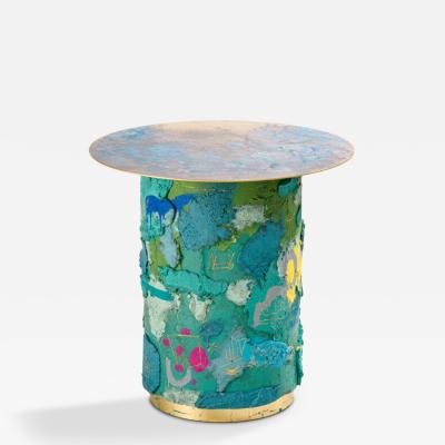 Stefan Rurak Stefan Rurak Action Series Concrete and Brass Occasional Table USA 2023