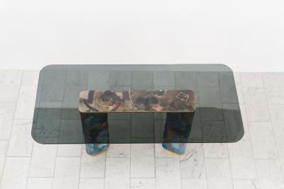 Stefan Rurak Stefan Rurak Concrete and Steel Dining Table No 4 USA